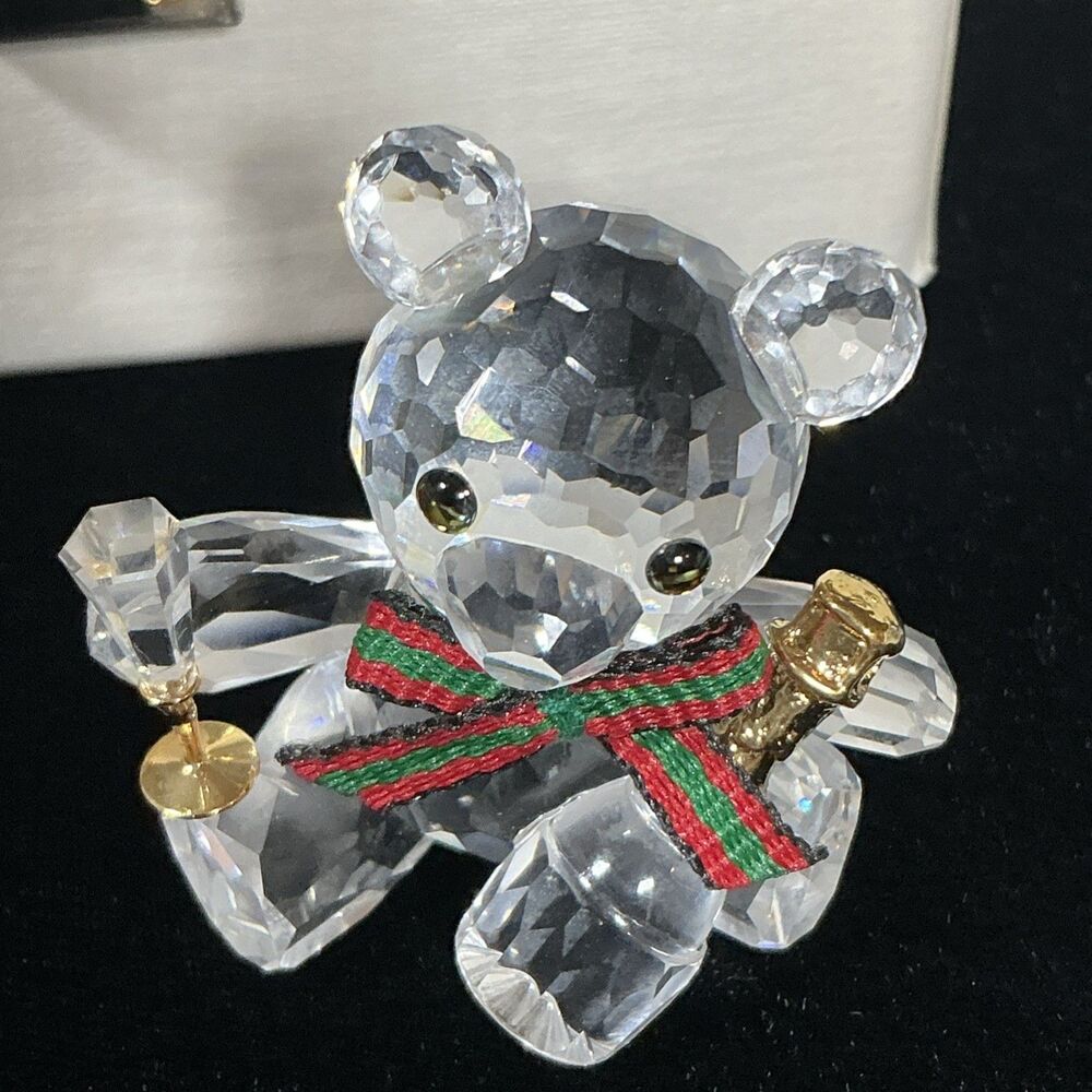 Swarovski Crystal bear CHEERS Limited Edition Design Hobby  collection W/COA